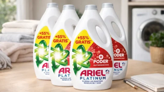 Pack x4 Ariel Detergente líquido para lavadora