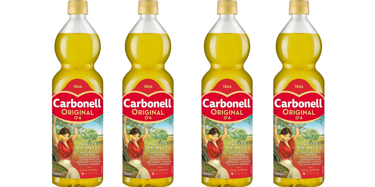 Pack 4x Botellas de aceite de oliva Carbonell Original 0,4º