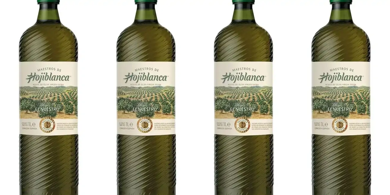 Pack 4 botellas de aceite de oliva virgen extra Maestros de Hojiblanca de 1L