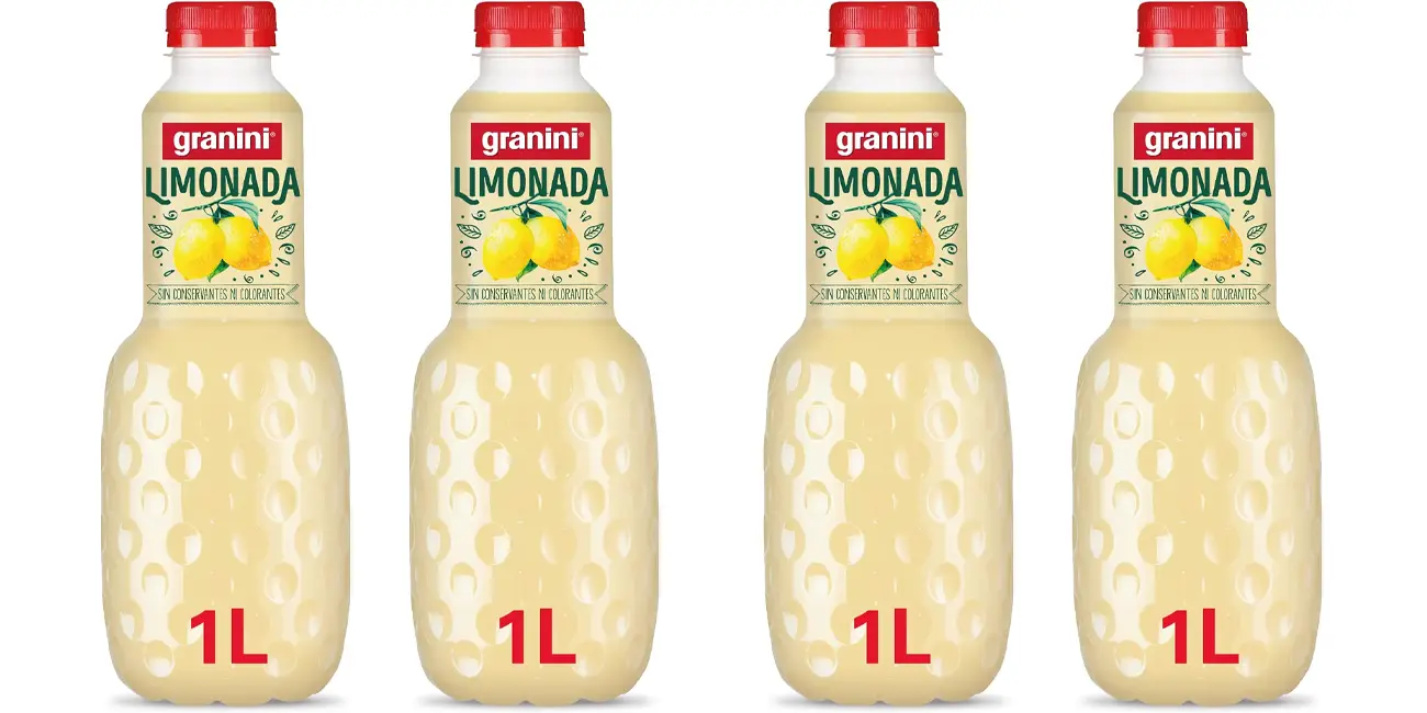 Pack 4x botella de limonada Granini de 1L