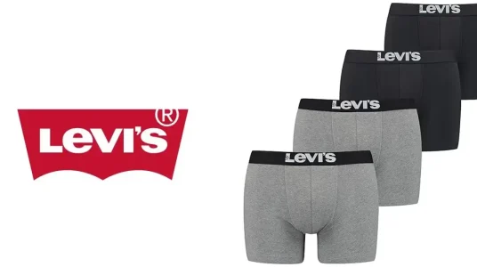Pack x4 Bóxers Levi's Solid Basic para hombre