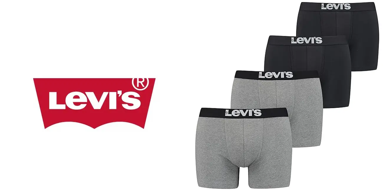 Pack x4 Bóxers Levi's Solid Basic para hombre