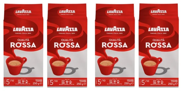 Pack 4x Café molido Lavazza Rossa de 250 gramos