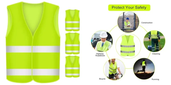 Pack 4x chaleco reflectante BUZIFU