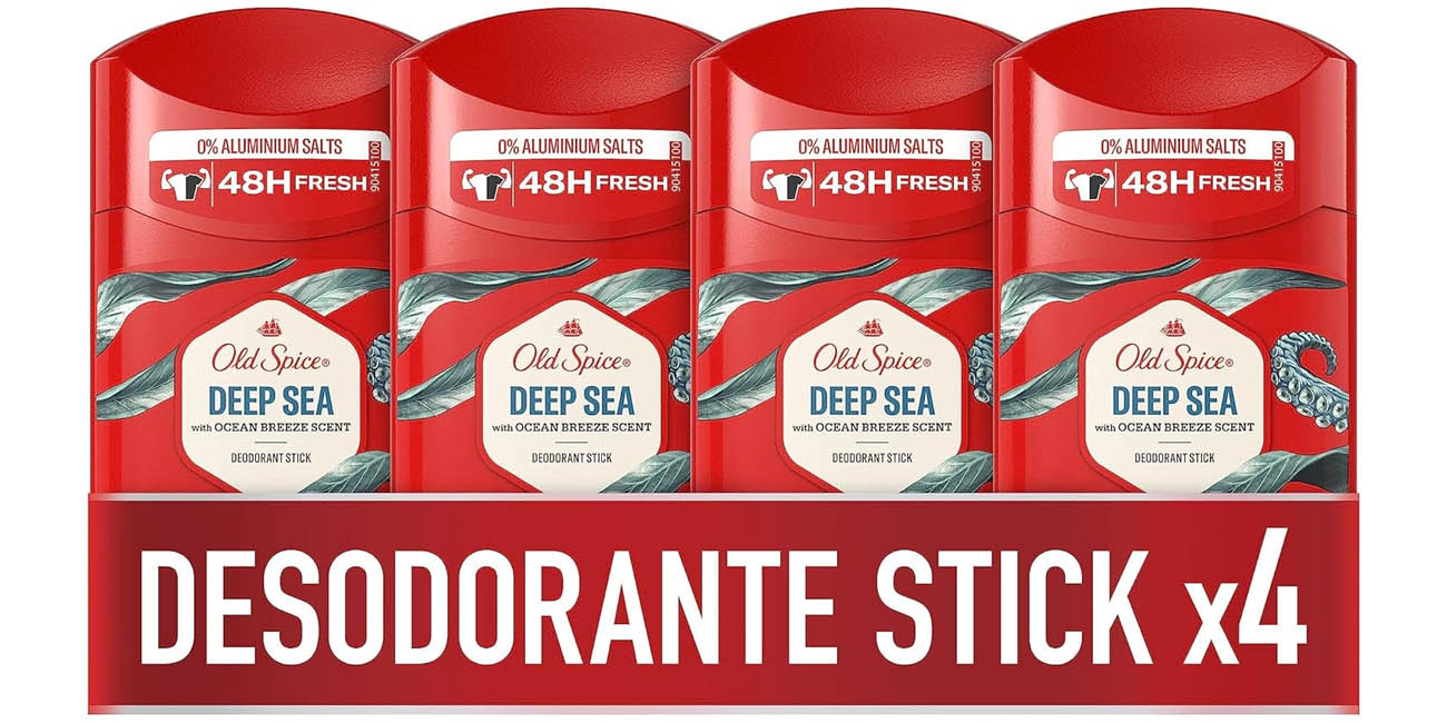 Pack x4 Desodorante en barra Old Spice Deep Sea