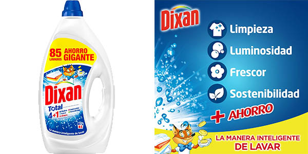 Detergente Dixan Total 4+1 (85 lavados)