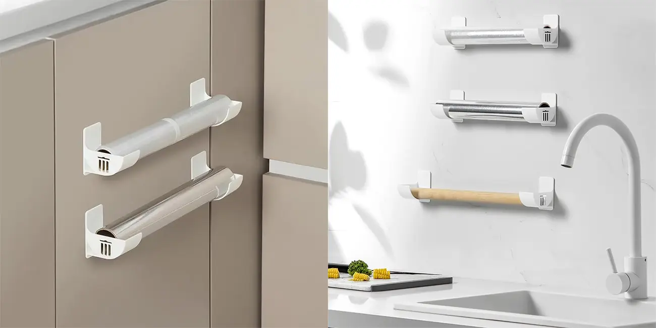 Pack 4x estantes de almacenamiento adhesivos para cocina