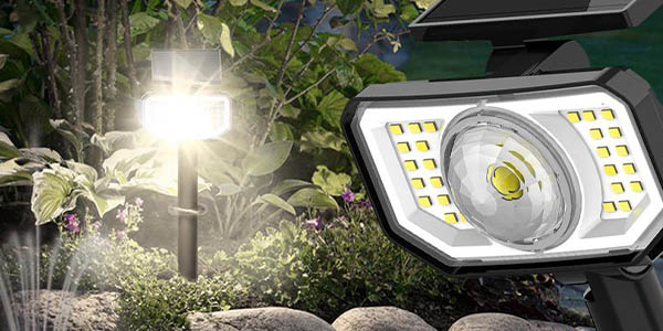 Luz LED Solar exterior FabStyl con resistencia al agua IP65