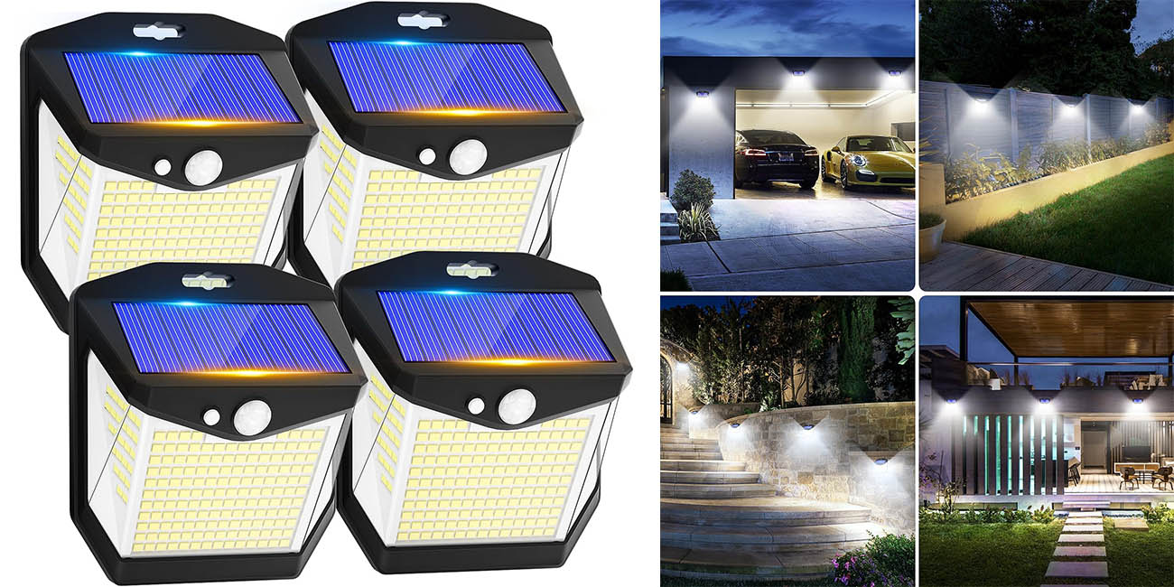 Pack x4 Luces LED solares Vanranger para exterior