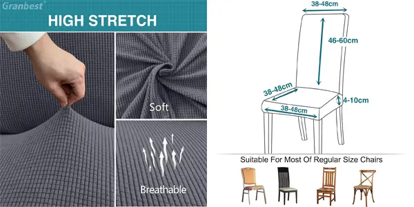 Pack 4x funda elástica Granbest para silla