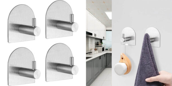 Pack x4 Ganchos adhesivos Ibergrif