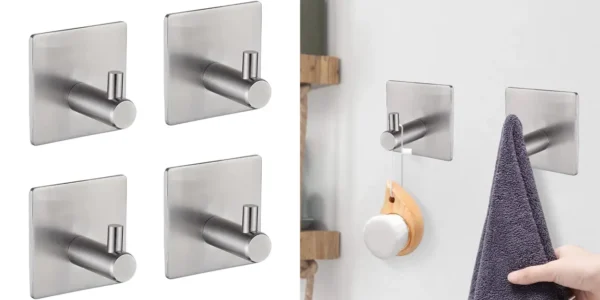 Pack x4 Ganchos de acero inoxidable Ibergrif