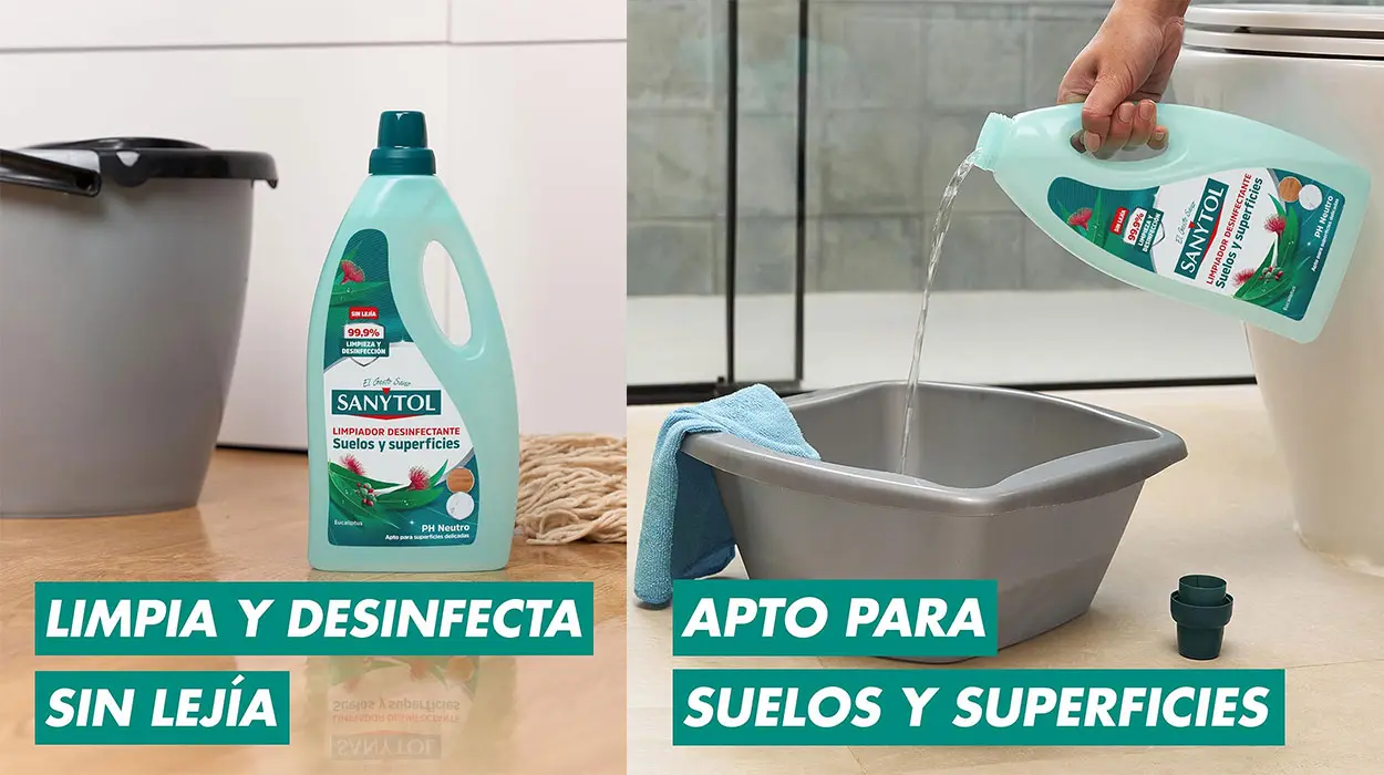 Limpiador desinfectante sin lejía Sanytol barato