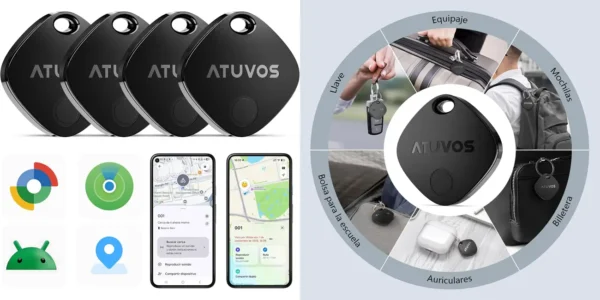 Pack 4x Buscador de objetos Bluetooth Atuvos para Apple