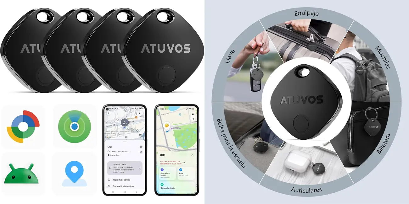 Pack 4x Buscador de objetos Bluetooth Atuvos para Apple