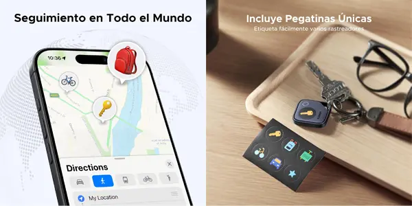 Pack 4x localizador de objetos UGREEN FineTrack G Smart Finder para iOS