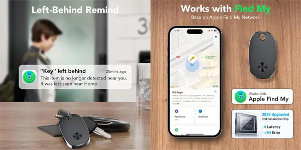 Pack 4x localizador de objetos Bluetooth Aowoka