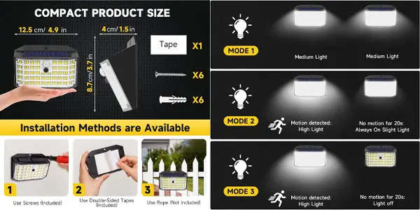 Luces solares de exterior Haokiang