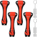 Pack x4 Martillos de emergencia rompecristales y cinturones Nuangoo