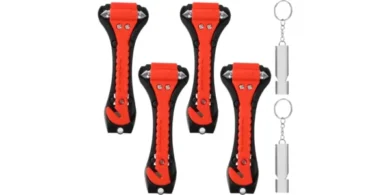 Pack x4 Martillos de emergencia rompecristales y cinturones Nuangoo