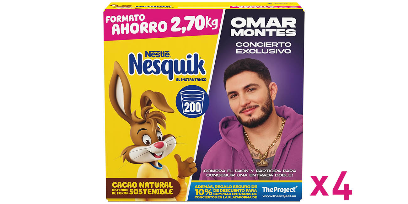 Pack 4x Nesquik Omar Montes