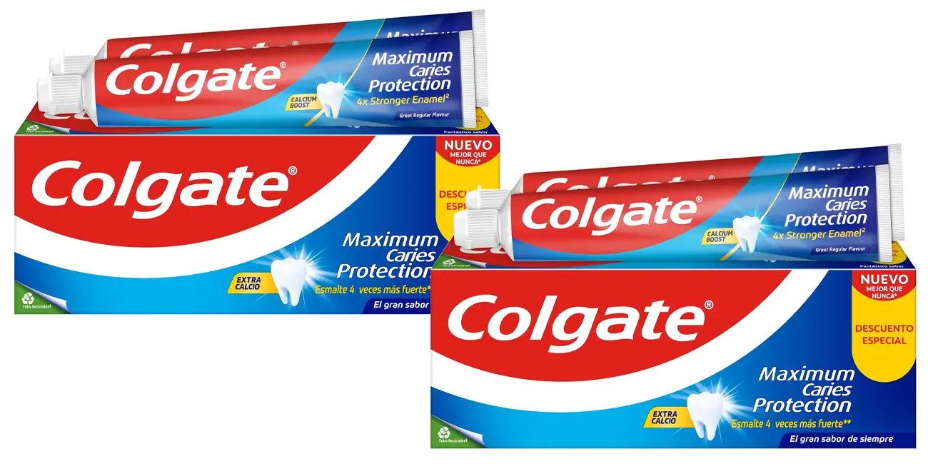 Pack 4x pasta de dientes Colgate Maximum Caries Protection