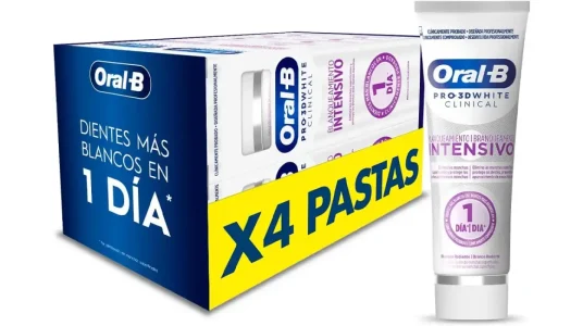 Pack 4x pasta de dientes Oral-B Pro 3D White Clinical