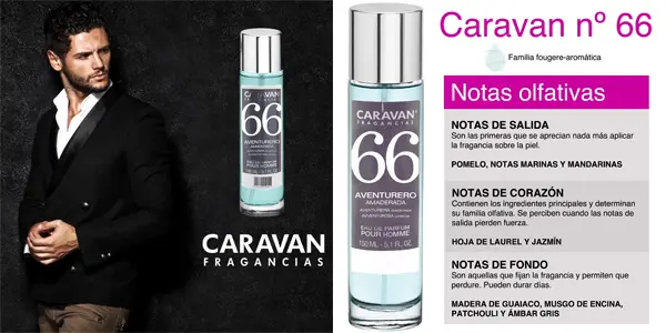 Pack 4x Eau de parfum Caravan nº66 de 150 ml