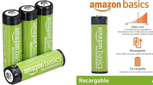 Pack 4x pilas recargables Amazon Basics AA