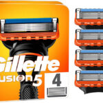 Pack x4 recambios de cuchillas Gillette Fusion5