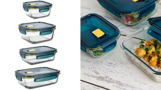 Sets de 4 recipientes de vidrio para alimentos Astral Quid