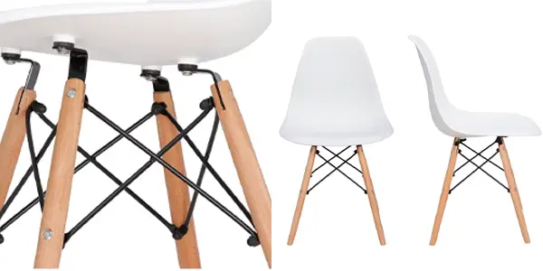 Juego de 4 sillas de comedor nórdicas