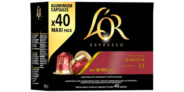 Pack x40 cápsulas de café L’Or Espresso Barista Intensidad 13