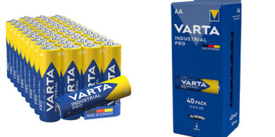 Pack x40 pilas alcalinas Varta Industrial Pro AA