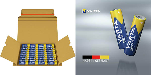 Pack x40 pilas alcalinas Varta Industrial Pro AA