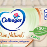 Pack 42x papel higiénico Colhogar Pure Natural biodegradable