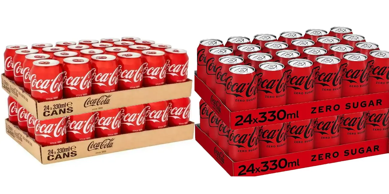 Pack 48x Coca-Cola Zero, Original o combinadas