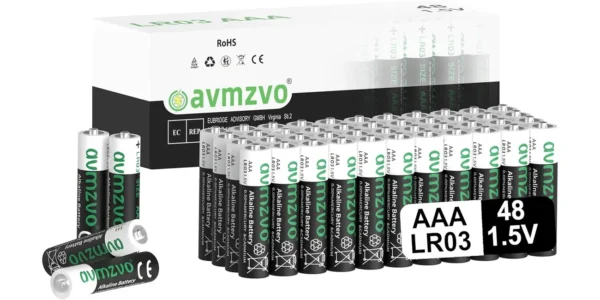 Pack de 48 pilas alcalinas Avmzvo AAA de 1,5V