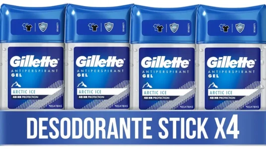 Pack 4x Desodorante Gillette Clear Gel Artic Ice