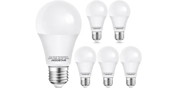 Pack 5x bombilla LED Aigostar E27 de 10W