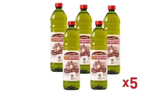 Pack 5x Botella de aceite Capicua para cocinar con aceite de orujo extra