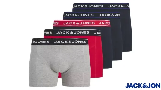 Pack de 5 bóxers Jack & Jones para hombre