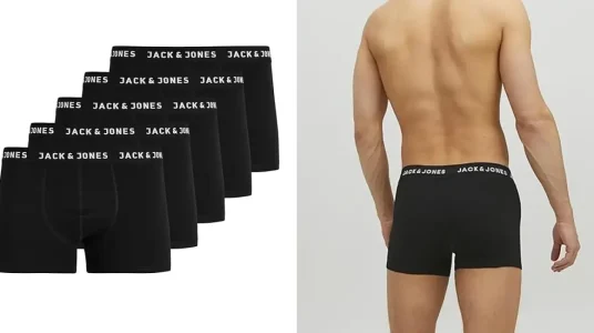 Pack x5 bóxers Jack & Jones Trunks para hombre