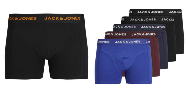 Pack 5x bóxer Jack & Jones Soft para hombre