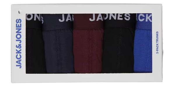 Pack 5x bóxer Jack & Jones Soft para hombre