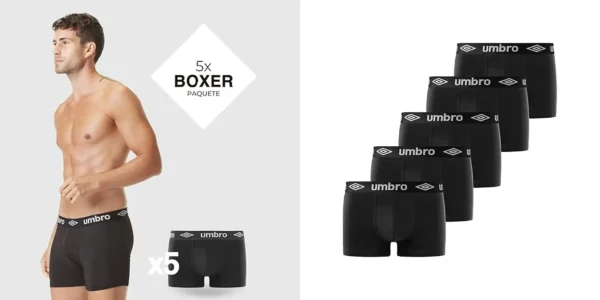 Pack de 5 calzoncillos bóxer Umbro