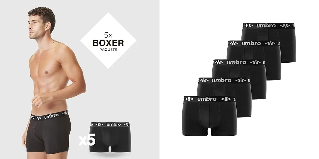 Pack de 5 calzoncillos bóxer Umbro