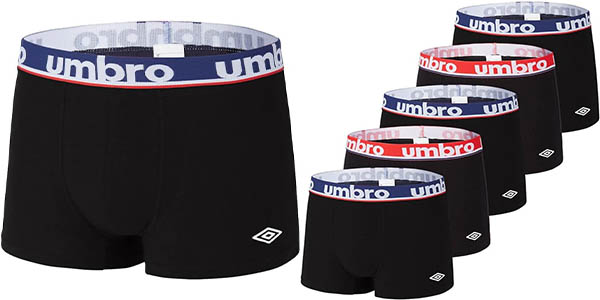 Pack x5 Bóxers Umbro Uni para hombre