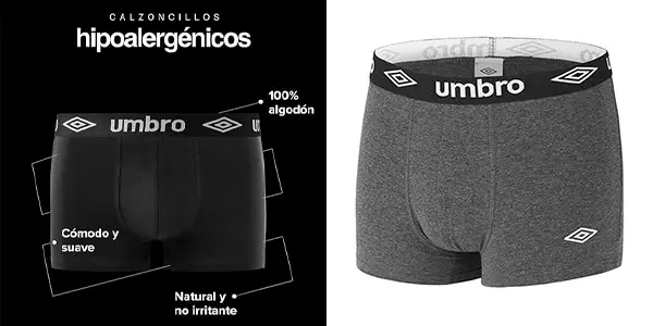 Pack de 5 calzoncillos bóxer Umbro