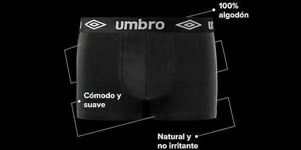Pack x5 Bóxers Umbro para hombre